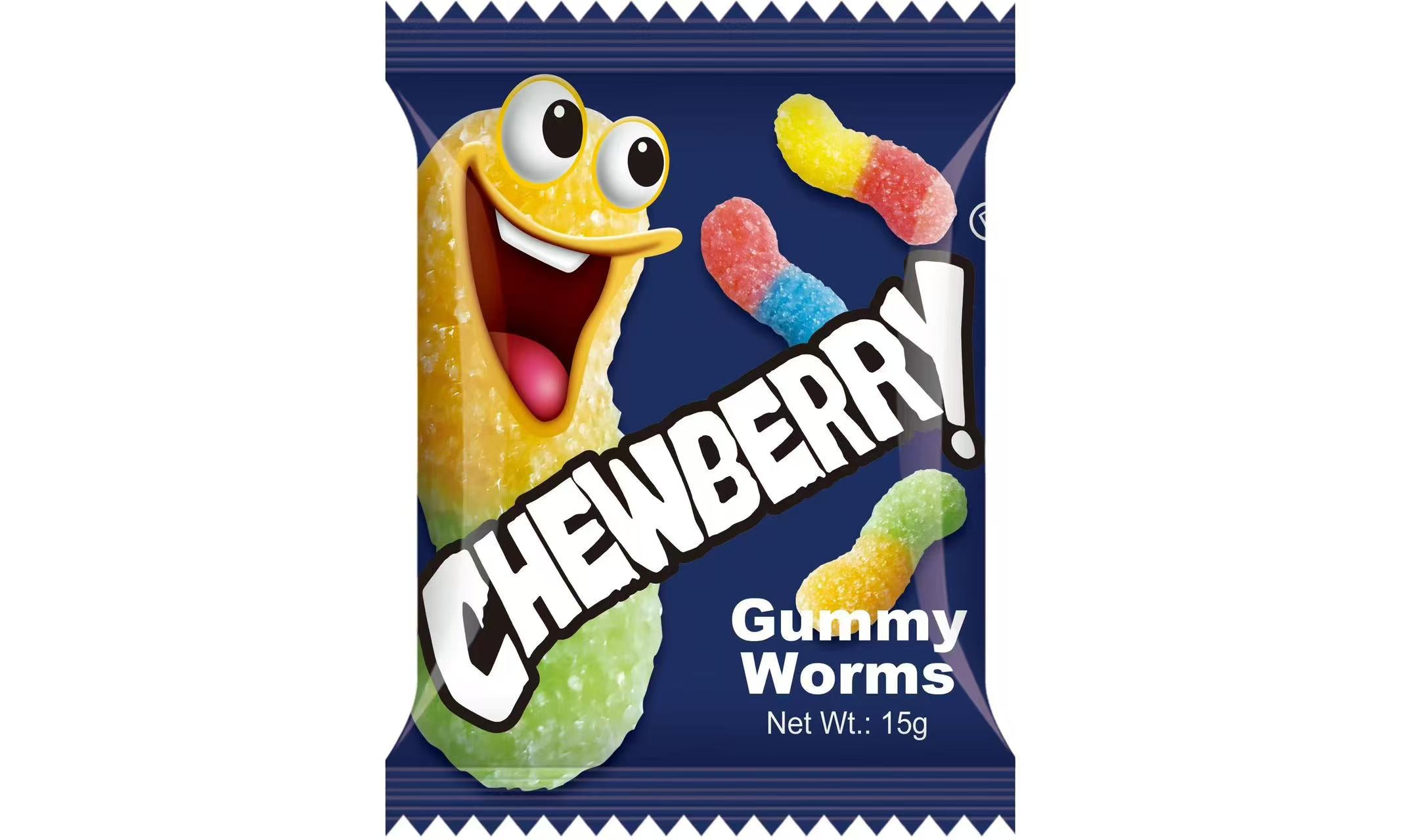 Chewberry Gummy worm 6's