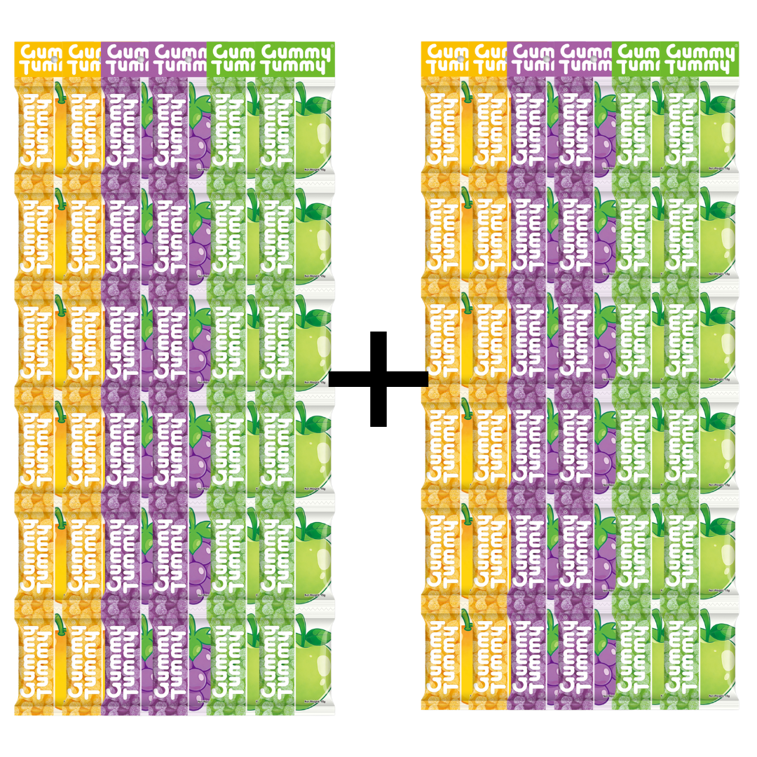 Pantry Stocks - (Buy 6 get 6) 72 Packs Gummy Tummy candy