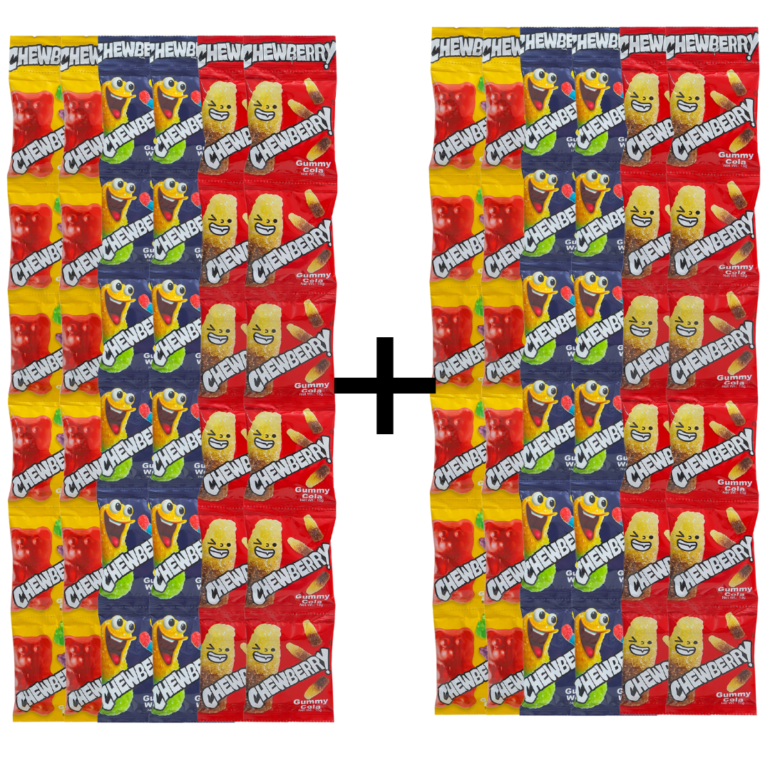 Pantry Stocks - (BUY 6 TAKE 6) Chewberry Gummies 72 packs