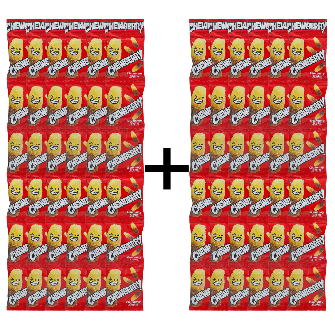 Pantry Stock - (Buy 6 TAKE 6) 72 Packs Chewberry Cola