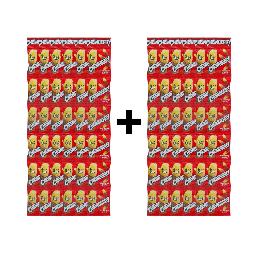 Pantry Stock - 72 Packs Chewberry Cola