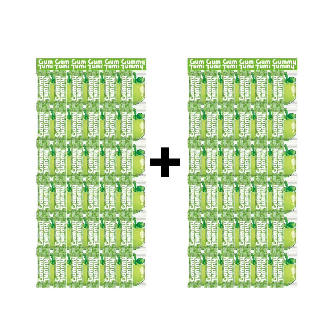 Pantry Stock - 72 Packs Gummy tummy Apple