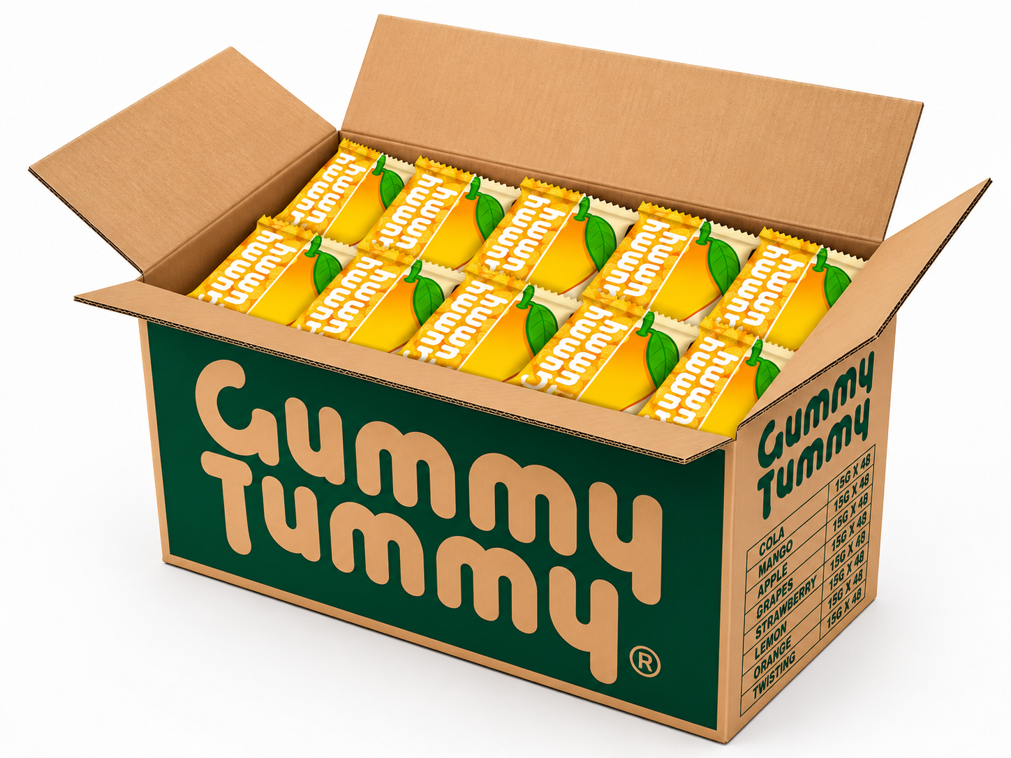 Wholesale Bundle - 360 packs Gummy Tummy Mango