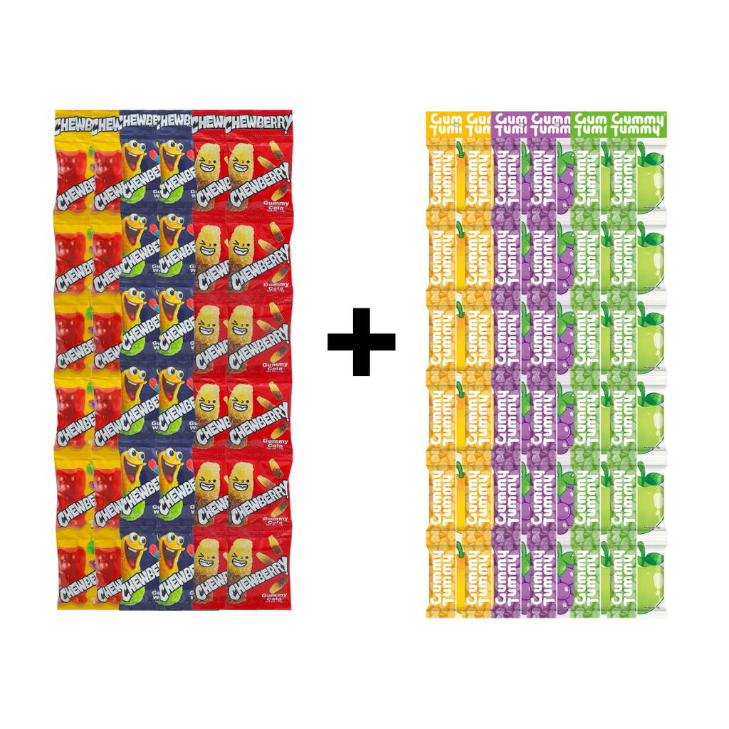 Bulk Fuel - 72 Packs Chewberry Gummy Candy
