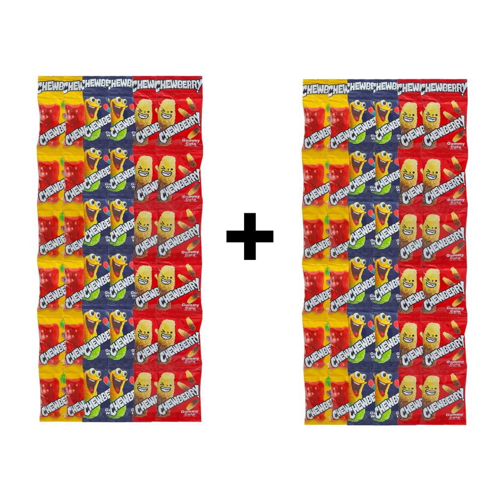 Pantry Stocks - 72 Packs Chewberry Gummies