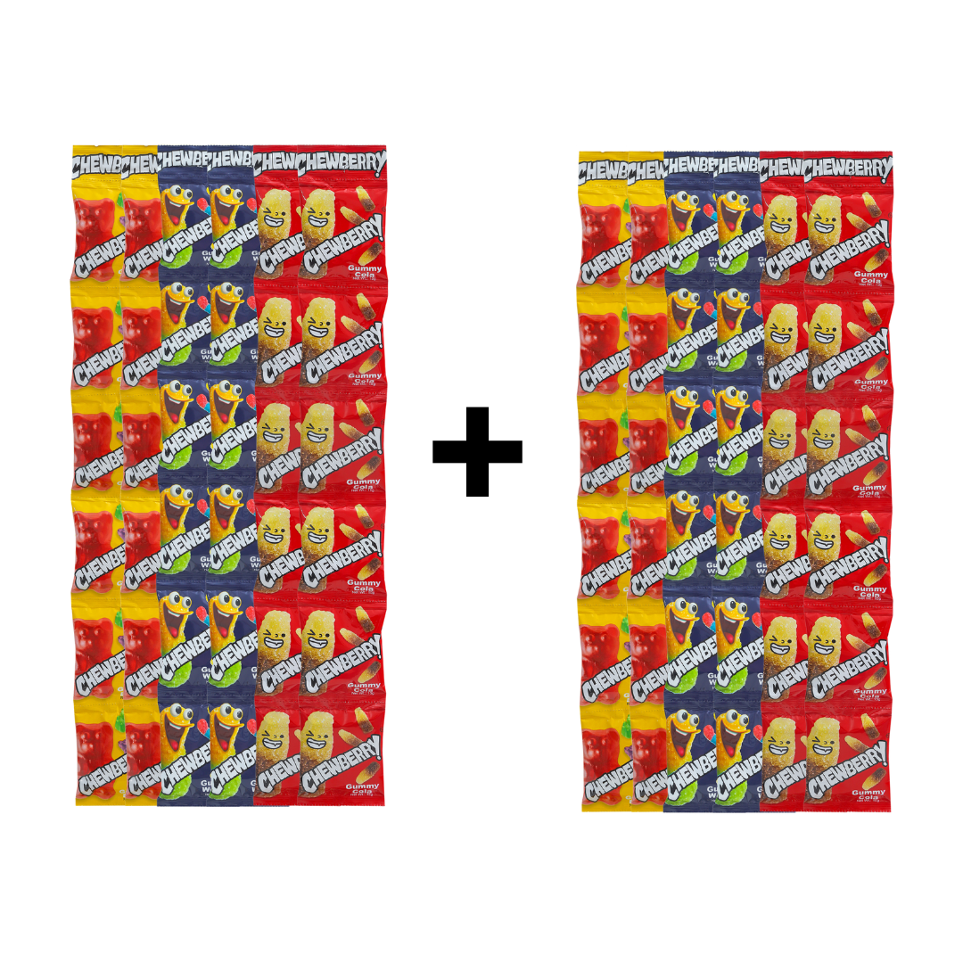 Pantry Stocks - 72 Packs Chewberry Gummies