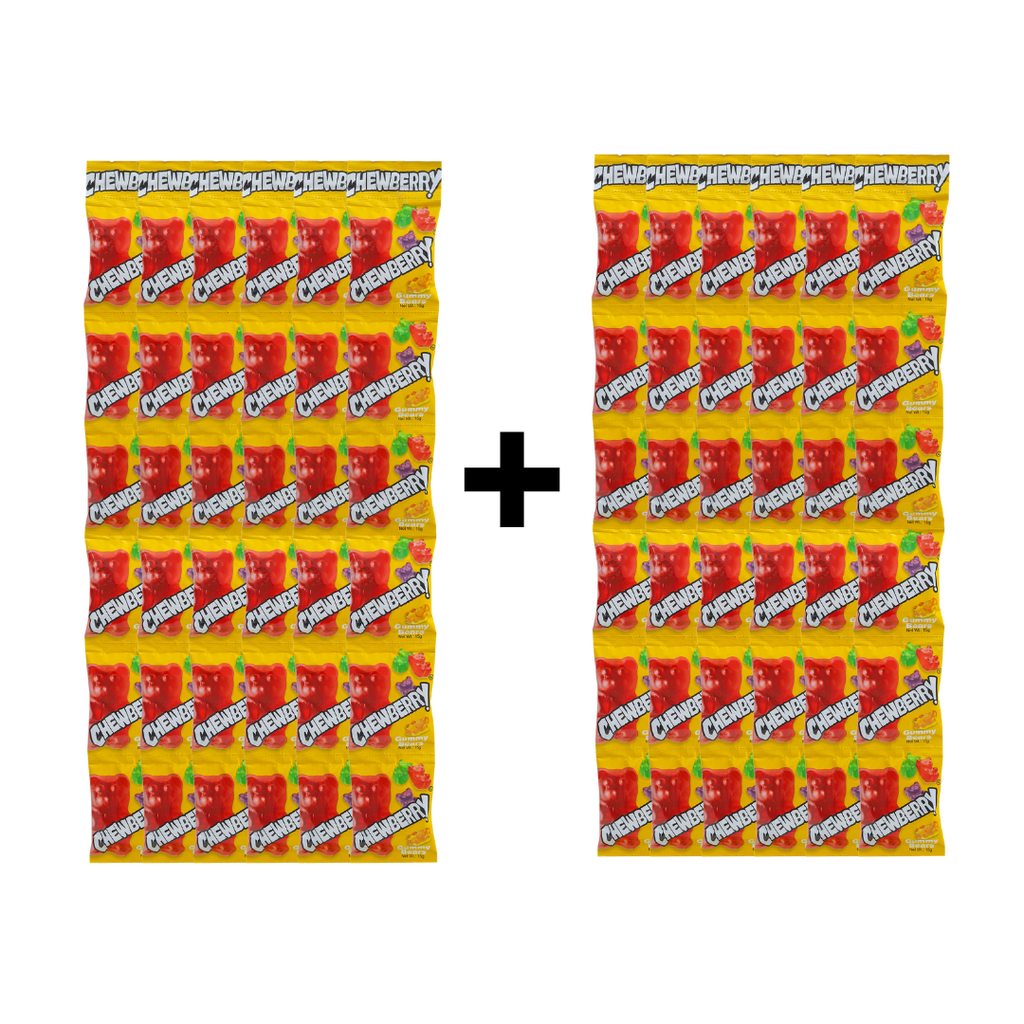 Pantry Stock - 72 Packs Chewberry Bear
