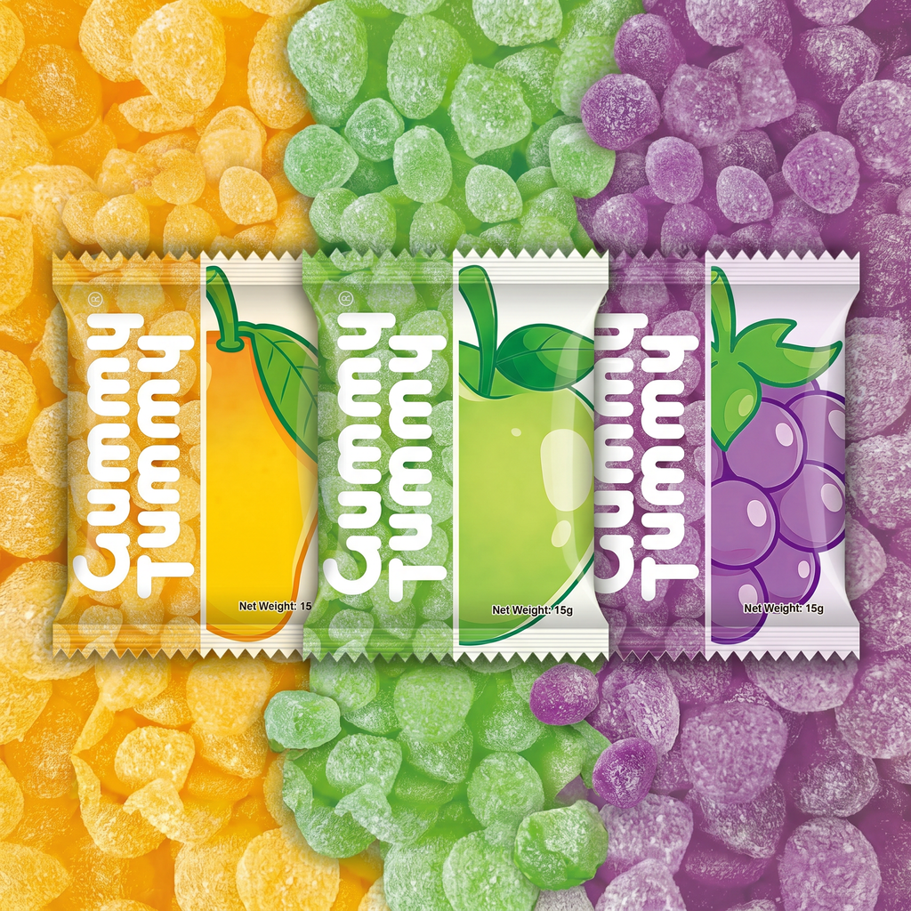 Surprise Squa - 36 Packs Gummy Tummy  with Surprise Toys